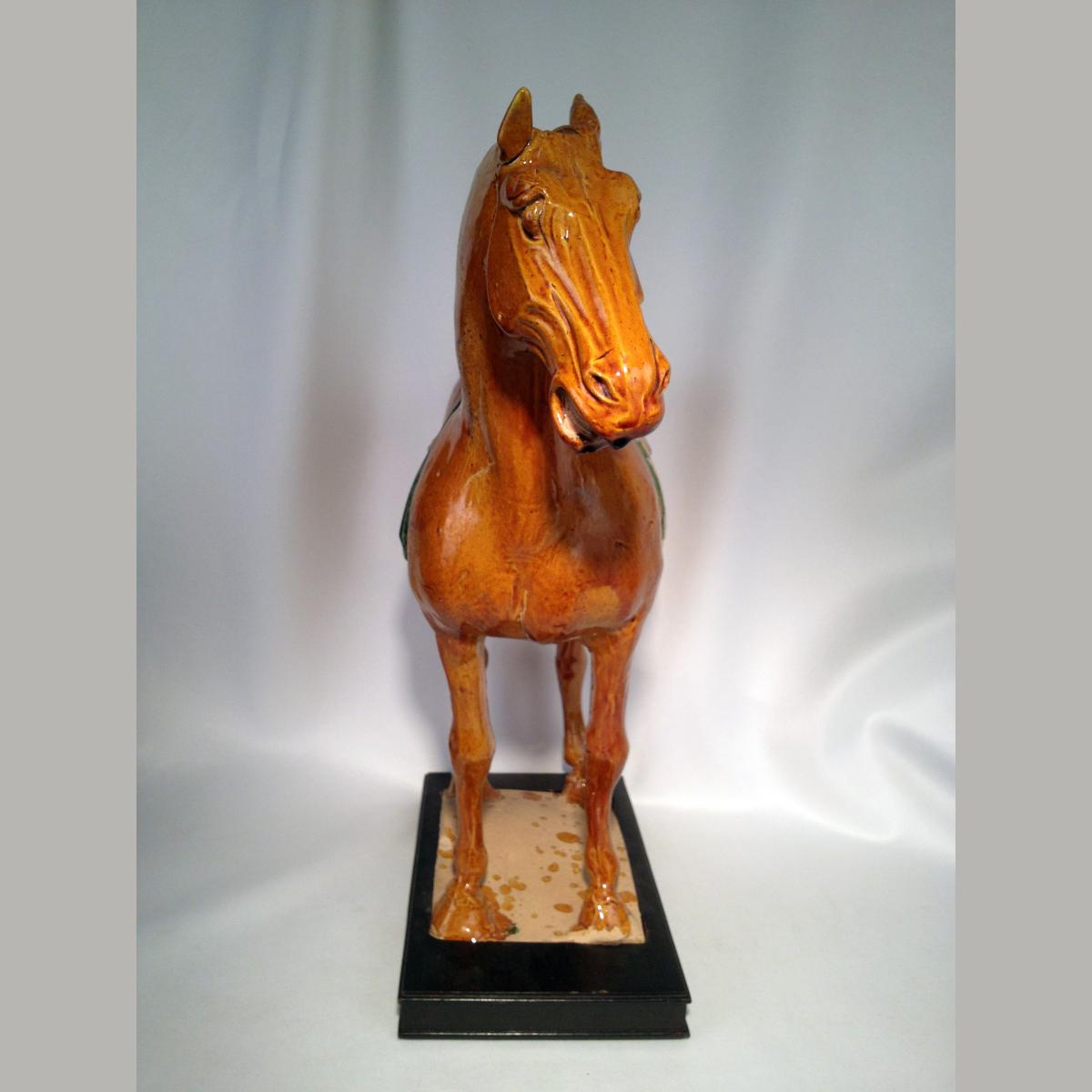 Ancient Chinese Tang Dynasty Glazed Horse