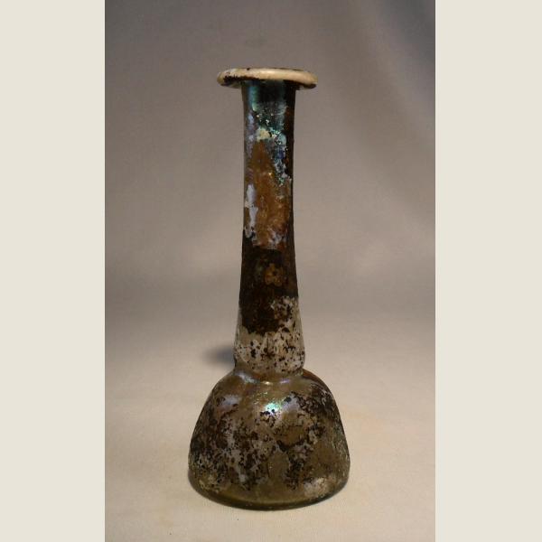 Ancient Roman Glass Elongated Neck Unguentarium