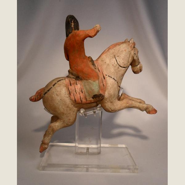  Ancient Chinese Tang Dynasty Terracotta Polo Player