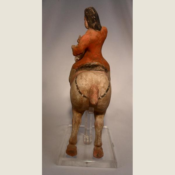  Ancient Chinese Tang Dynasty Terracotta Polo Player