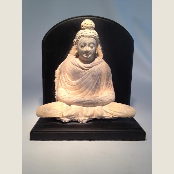 Ancient Ghandarhan Seated Figure of Buddha