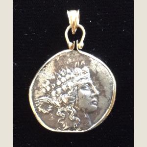Click here to go to the Ancient Greek Silver Tetradrachma Pendant page