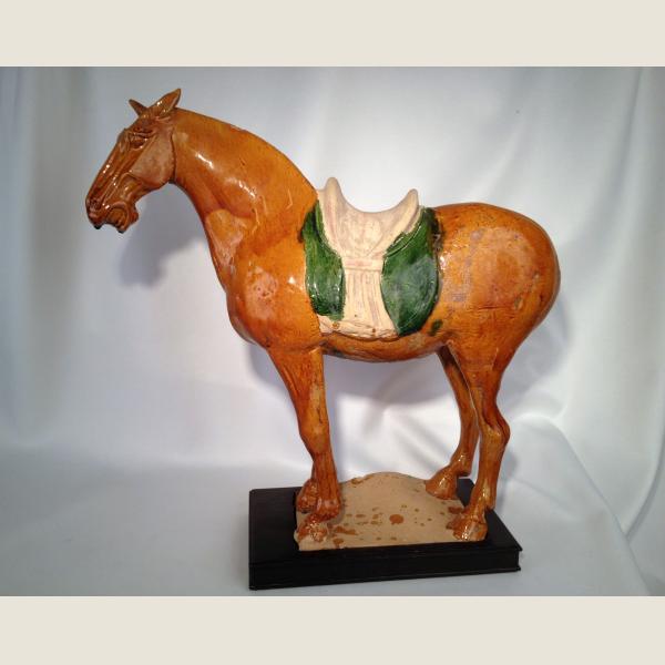 Ancient Chinese Tang Dynasty Glazed Horse