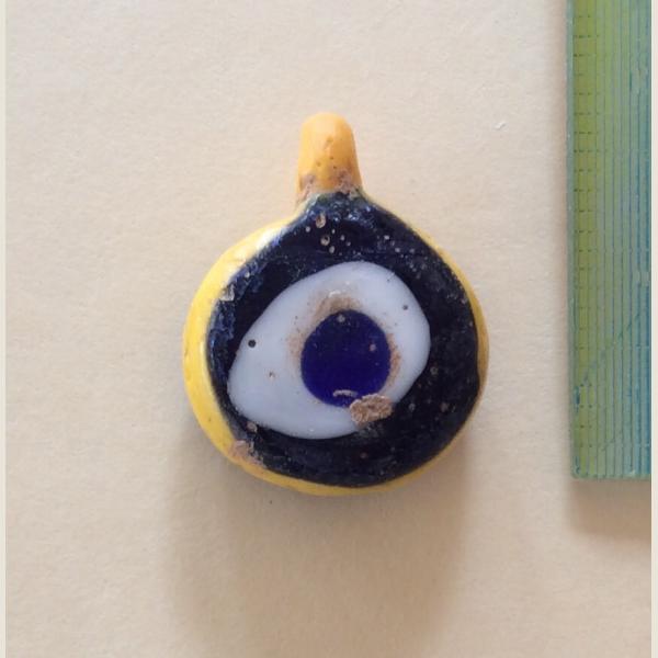 Ancient Egyptian Eye Bead Pendants 