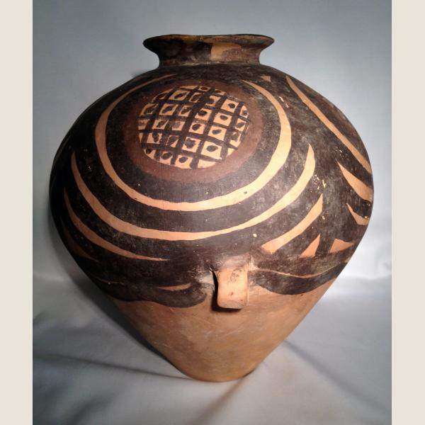 Ancient Chinese Neolithic Yangshao Painted Terracotta Vessel