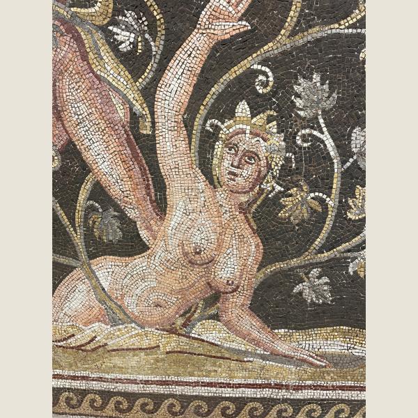 Ancient Roman Mosaic of Lycurgus & Ambrosia