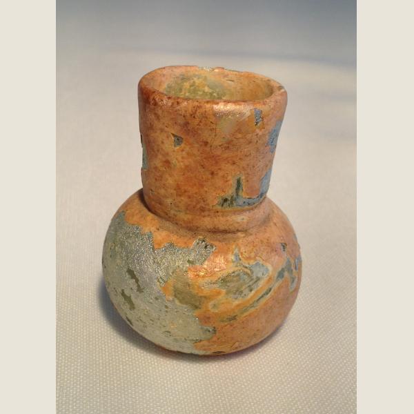 Ancient Roman Blown Glass Bottle